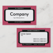 Stijlvol paneel - Rood reliëftextuur Visitekaartje (Voorkant / Achterkant)