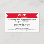 Stijlvol paneel - Rood Visitekaartje (Achterkant)