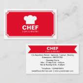 Stijlvol paneel - Rood Visitekaartje (Voorkant / Achterkant)