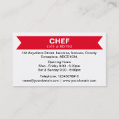 Stijlvol paneel - Rood Visitekaartje (Achterkant)