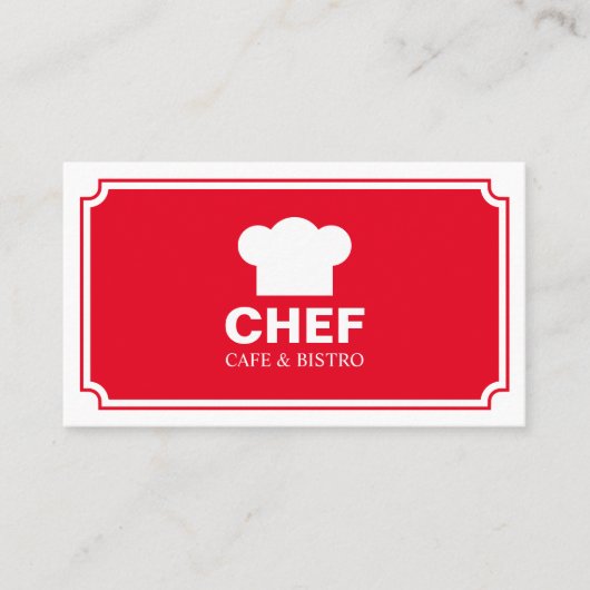Stijlvol paneel - Rood Visitekaartje (Voorkant)
