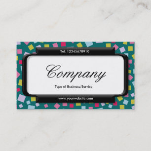 Stijlvol paneel (Script font) - Cascading Colors I Visitekaartje