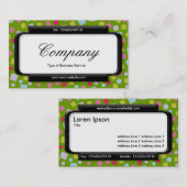 Stijlvol paneel (Script font) - Cascading Colors I Visitekaartje (Voorkant / Achterkant)