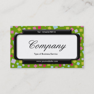 Stijlvol paneel (Script font) - Cascading Colors I Visitekaartje