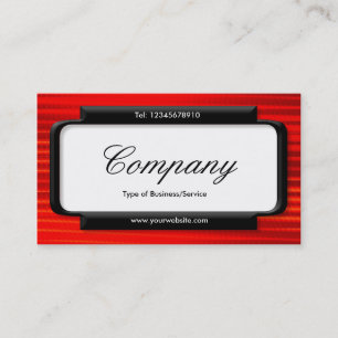 Stijlvol paneel (Script font) - Hot Red Visitekaartje