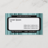 Stijlvol paneel (Script font) - Stripes 04 Visitekaartje (Achterkant)