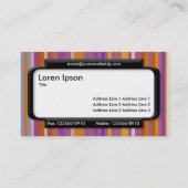 Stijlvol paneel - Stripes 03 Visitekaartje (Achterkant)