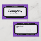 Stijlvol paneel - Violet in reliëfdruk Visitekaartje (Voorkant / Achterkant)