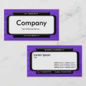 Stijlvol paneel - Violet textuur in penseelvorm Visitekaartje (Voorkant / Achterkant)