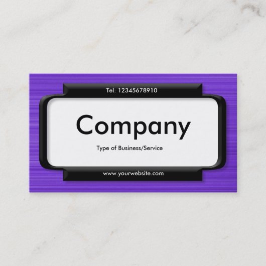 Stijlvol paneel - Violet textuur in penseelvorm Visitekaartje (Voorkant)