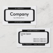 Stijlvol paneel - Wit Visitekaartje (Voorkant / Achterkant)