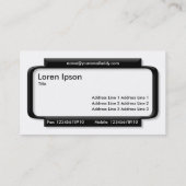 Stijlvol paneel - Wit Visitekaartje (Achterkant)