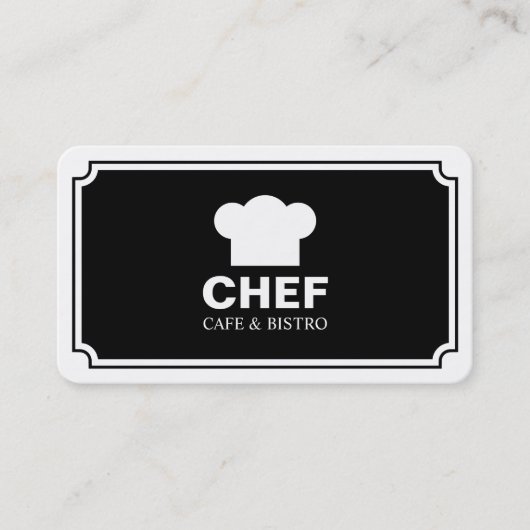 Stijlvol paneel - Zwart (Eggshell) Visitekaartje (Voorkant)