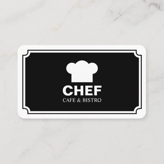 Stijlvol paneel - Zwart (Eggshell) Visitekaartje (Voorkant)