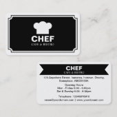 Stijlvol paneel - Zwart (Eggshell) Visitekaartje (Voorkant / Achterkant)