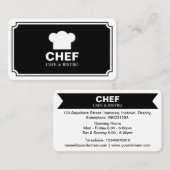 Stijlvol paneel - Zwart (Eggshell) Visitekaartje (Voorkant / Achterkant)