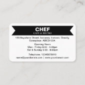 Stijlvol paneel - Zwart (Eggshell) Visitekaartje (Achterkant)