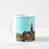 Stijlvol panorama van Maastricht Koffiemok (Voorkant links)