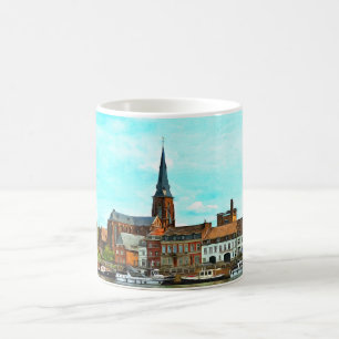 Stijlvol panorama van Maastricht Koffiemok