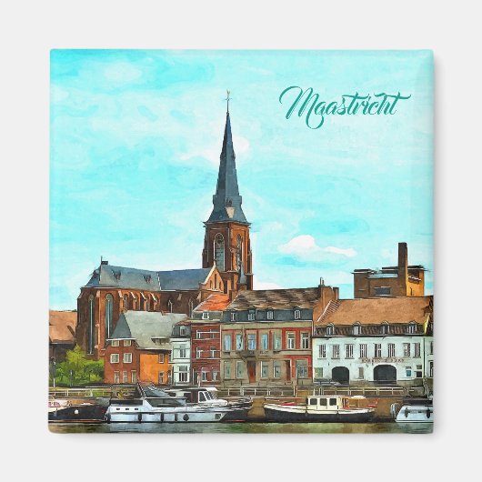 Stijlvol panorama van Maastricht Magneet (Voorkant)