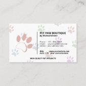 Stijlvol papier reinigen visitekaartje (Achterkant)