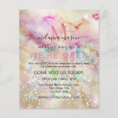 Stijlvol pasta-gebluste alcoholinkt elegant glitte flyer (Voorkant)