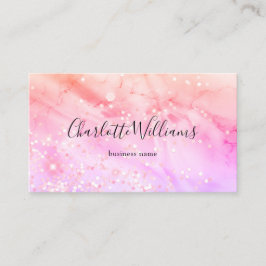 Stijlvol pasta-gebluste alcoholinkt elegant glitte visitekaartje