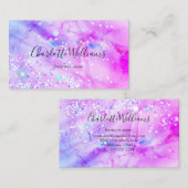 Stijlvol pasta-gebluste alcoholinkt elegant glitte visitekaartje (Voorkant / Achterkant)