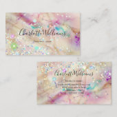 Stijlvol pasta-gebluste alcoholinkt elegant glitte visitekaartje (Voorkant / Achterkant)