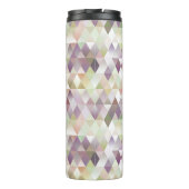 Stijlvol pastel driehoekspuitpatroon diamant thermosbeker (Achterkant)