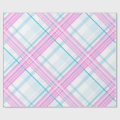 Stijlvol pastel geruit inpakpapier (Vlak)