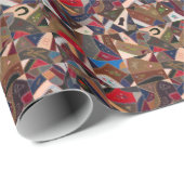 stijlvol patchwork - Quilt Wrapping Paper Cadeaupapier (Rol Hoek)