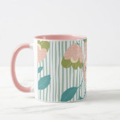 Stijlvol patroon cadeau op zaterdag Pastel Roze Mok (Links)