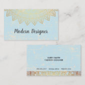 Stijlvol patroon (Gold) Visitekaartje (Voorkant / Achterkant)