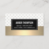Stijlvol patroon met Gold Lux Visitekaartje (Voorkant)
