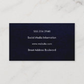 Stijlvol patroon met moderne structuur visitekaartje (Achterkant)