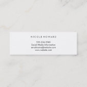 Stijlvol patroon mini visitekaartje (Achterkant)