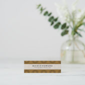 Stijlvol patroon mini visitekaartje (Staand voorkant)