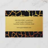 Stijlvol patroon visitekaartje (Achterkant)