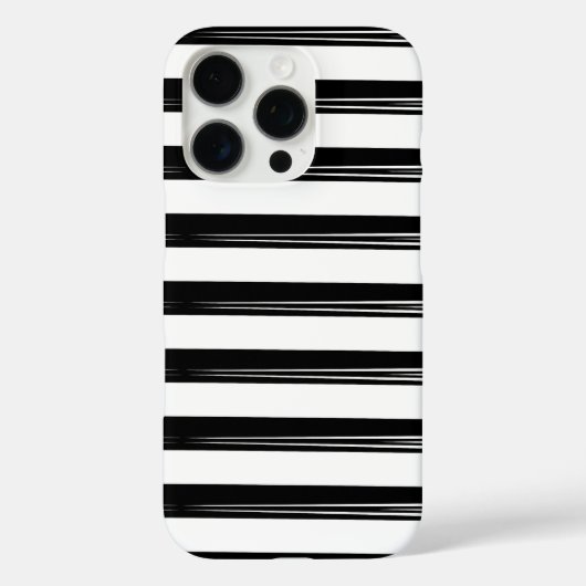 Stijlvol patroonontwerp in zwart-wit Case-Mate iPhone case (Achterkant)