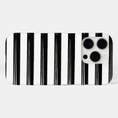 Stijlvol patroonontwerp in zwart-wit Case-Mate iPhone case (Achterkant (horizontaal))