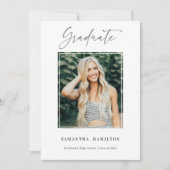 Stijlvol Patroonpatroon Afstuderen Fotoaankondigin (Voorkant)