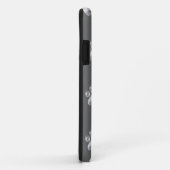 Stijlvol pawpatroon op donkergrijs Case-Mate iPhone case (Achterkant/rechts)