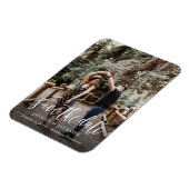 Stijlvol penseelscript De datum magneet opslaan (Linkerzijde)