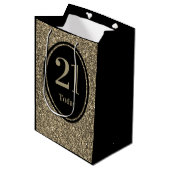 Stijlvol per jaar speciale verjaardagscadeau tas 2 medium cadeauzakje (Voorkant Gekanteld)