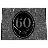 Stijlvol per jaar speciale verjaardagskaarttas 60e groot cadeauzakje (Voorkant)