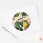 stijlvol peren productlabel behouden ronde sticker (Envelop)