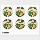 stijlvol peren productlabel behouden ronde sticker (Vel)