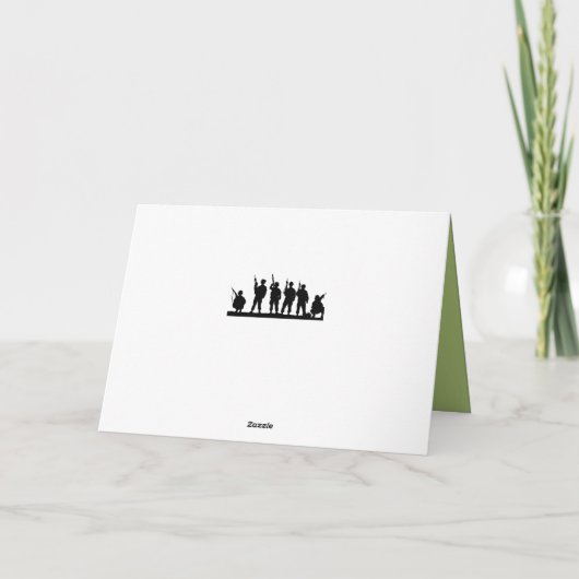 Stijlvol, persoonlijk leger dat uitkomt kaart (Achterkant)