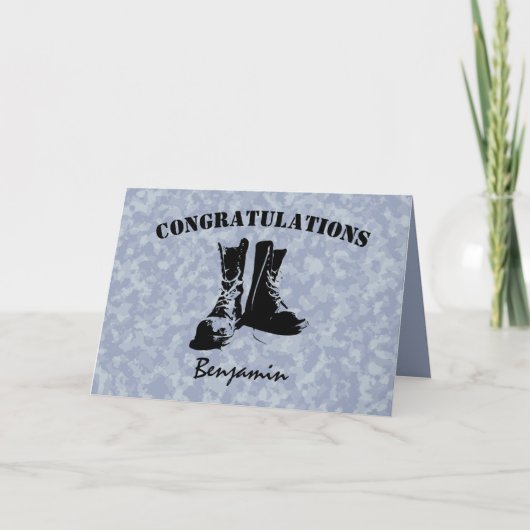 Stijlvol, persoonlijk leger dat uitkomt kaart (Voorkant)